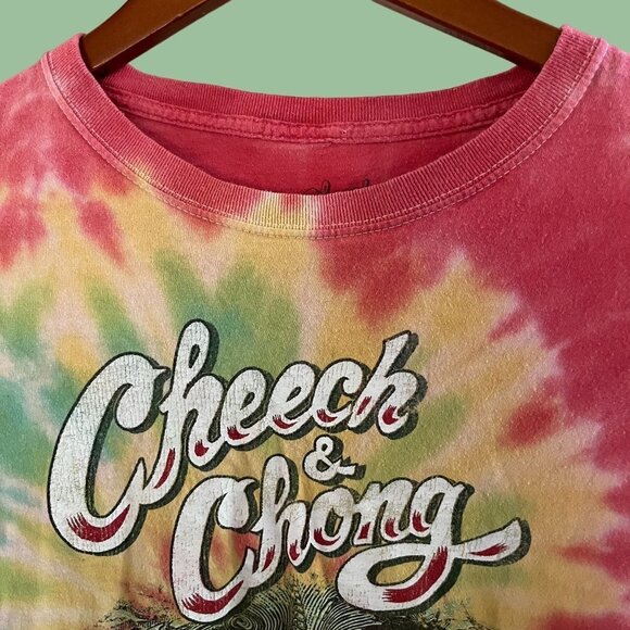 Cheech‎ Chong Shirt Adult Medium Tie Dye Movie Up In Smoke Hippie - Picture 3 of 8